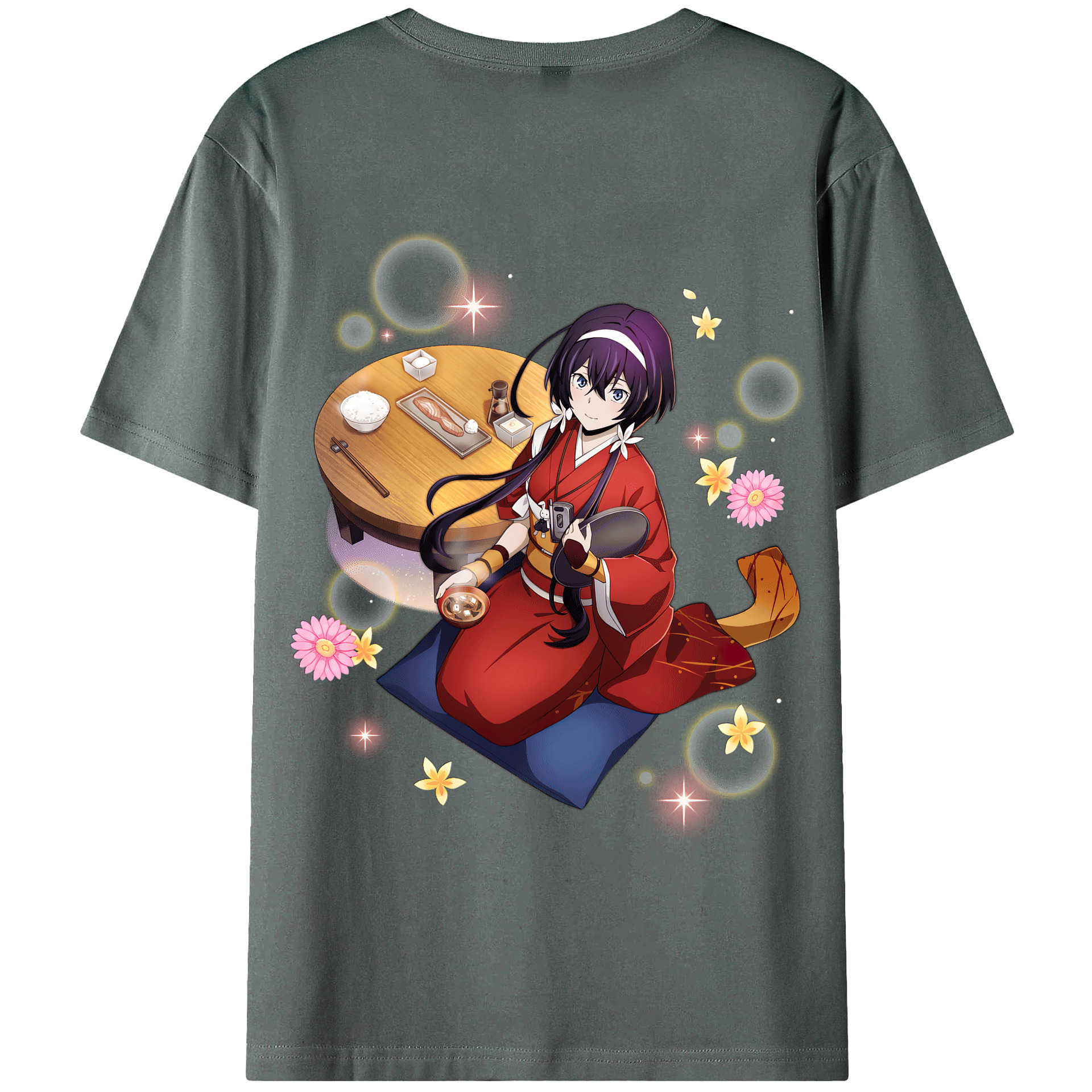 （画像用） 文豪ストレイドッグス Bungo Stray Dogs 綿100％半袖Tシャツ（背面プリント）